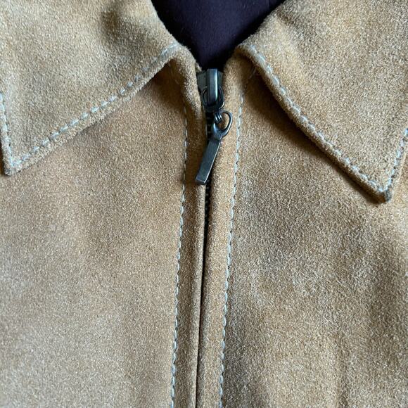 George Designs by Mark Eisen Genuine Leather Jacket Saddle Brown Women’s L 12/14 - Picture 7 of 15